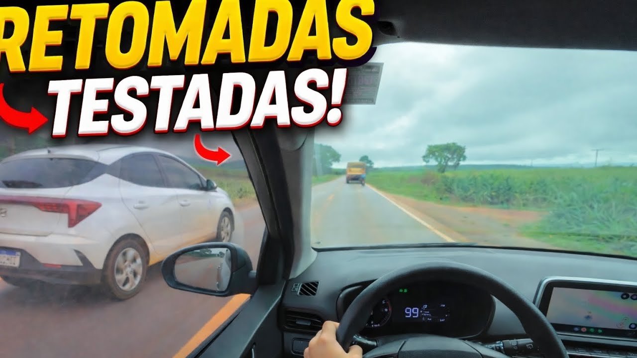 Será que o HB20 TGDi é bom para ultrapassagens? Algumas ultrapassagens na estrada 