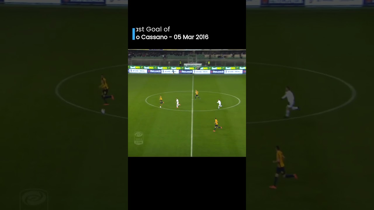 Antonio Cassano's First and Last Goals