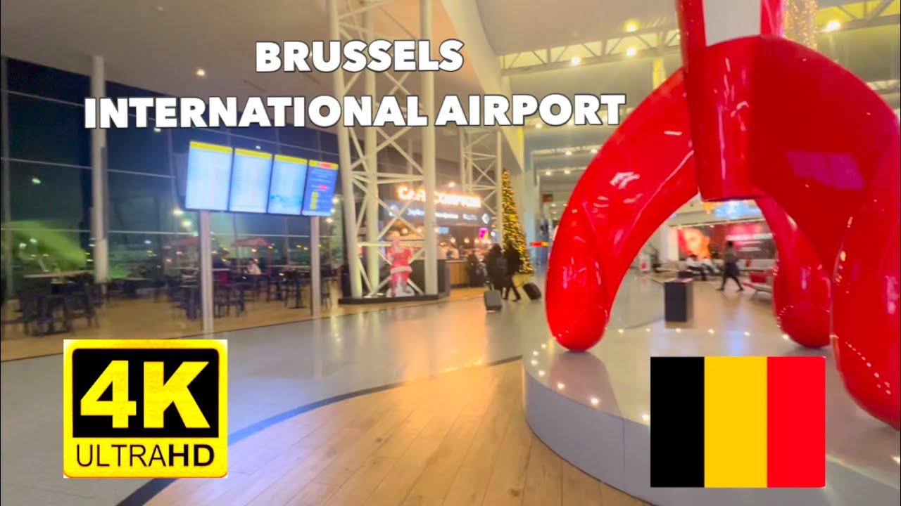 Brussels Airport, Amazing Tour, Belgium, 10 April 2025, 4K 60fps