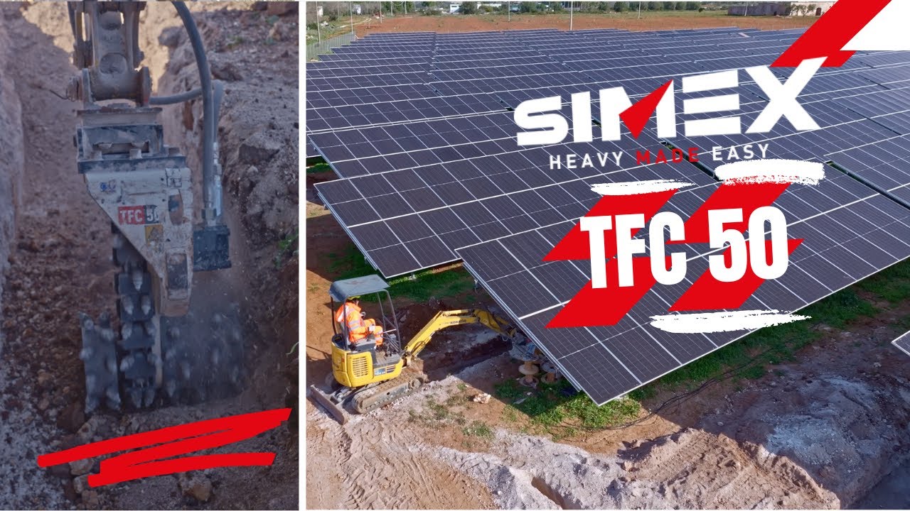Testa fresante Simex TFC 50 per realizzare un campo fotovoltaico
