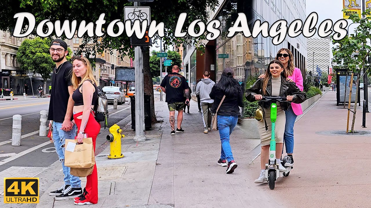 Downtown Los Angeles Virtual Walking Tour - California - USA | The Broad | FIGAT7TH