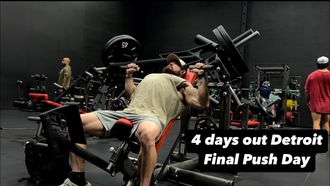 4 days out Detroit/Final Push Day of prep