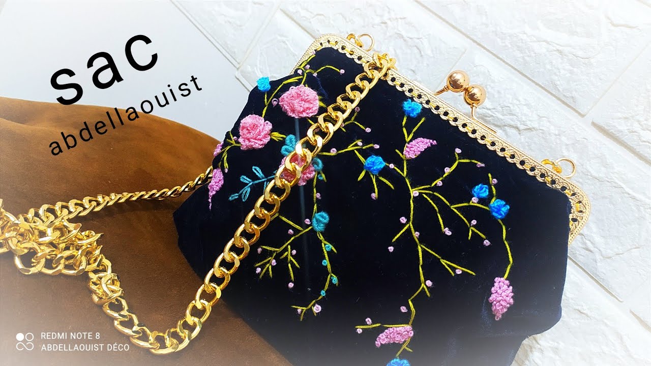 حقيبة بمقبض حديد 😍 فريم معدن sac en fermeture métallique pattren