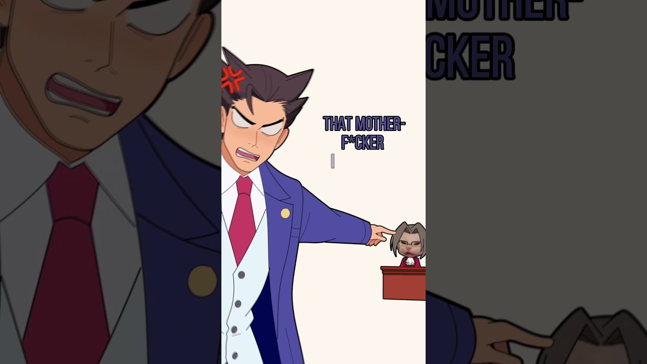 DIRTY CHEATER 🤬 #aceattorney #animatic