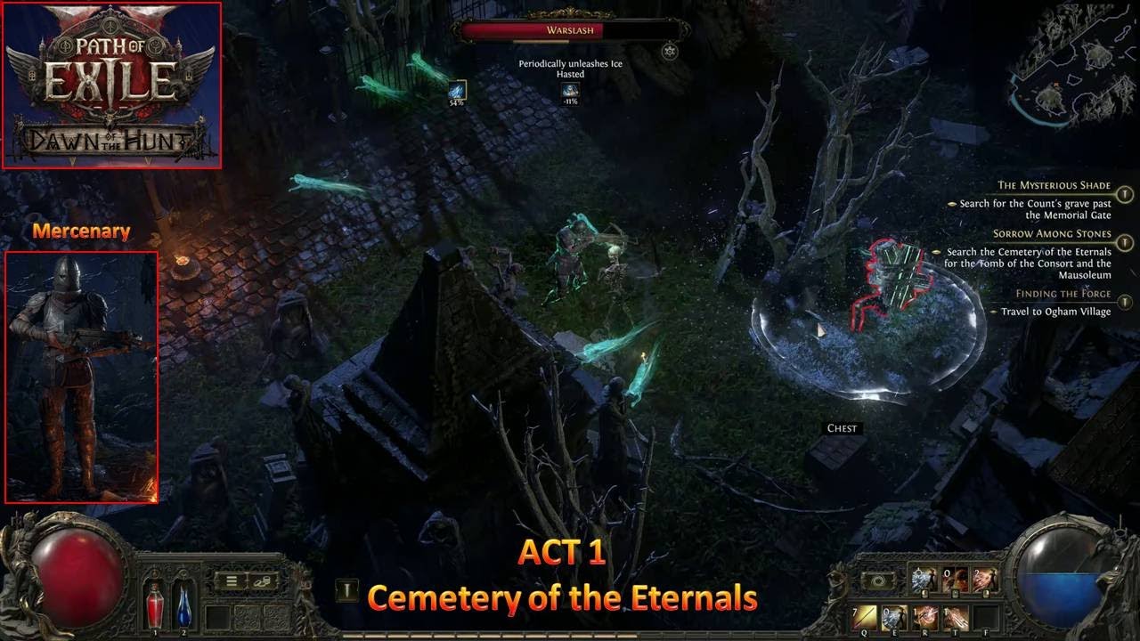 [*/\*] Path of Exile 2 - ACT 1 Cemetery of the Eternals (Mercenary) (4K 120FPS)
