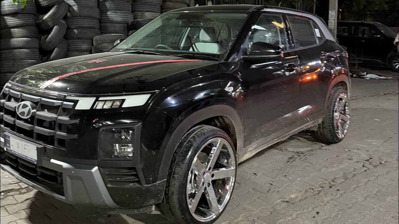 RAJINDERA TYRS SARVICE ,CRETA CAR 20 INCH ALLOYS WHEELS COME #youtubechannel #trending #creta