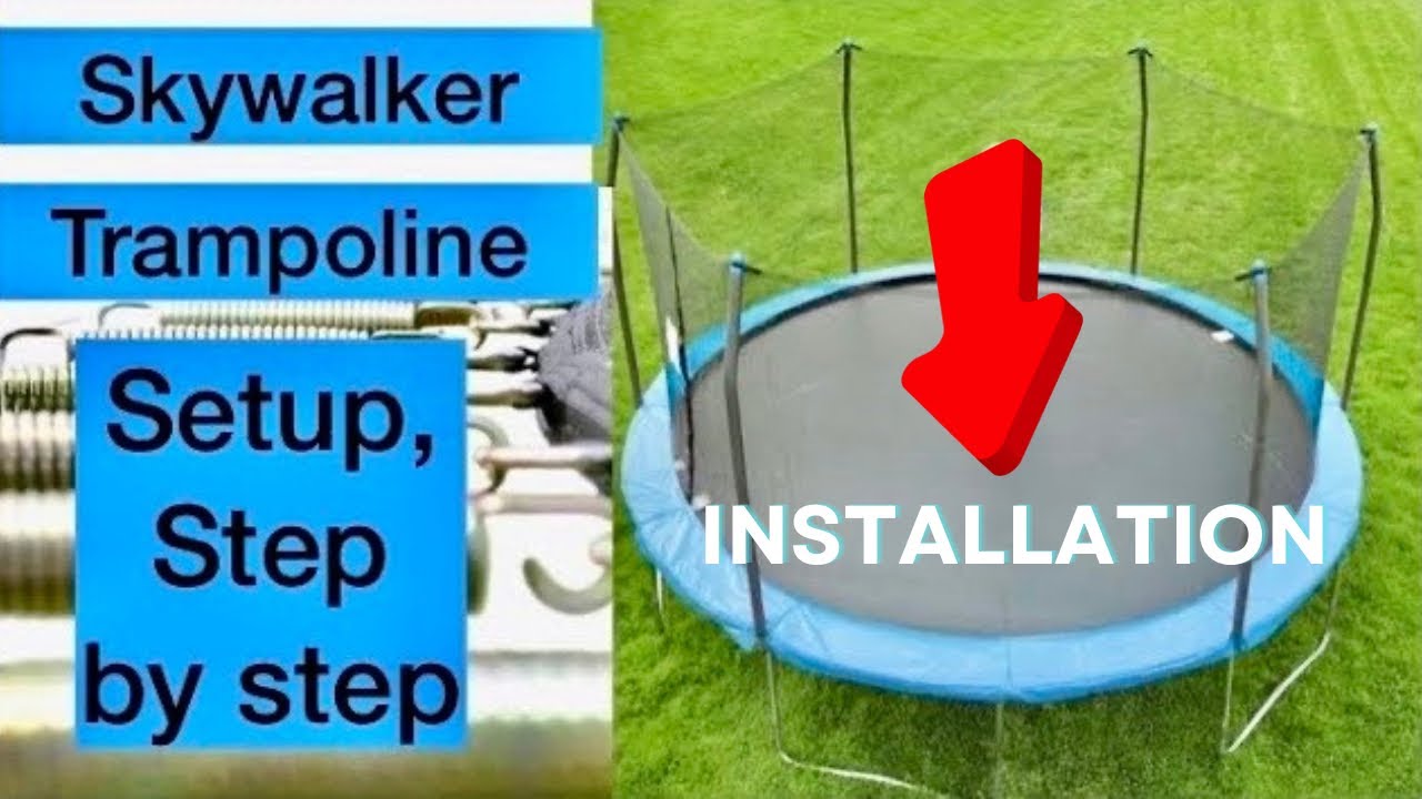 Skywalker 14 ft Round Trampoline Review with Enclosure and Windstakes | Bright Blue Edition