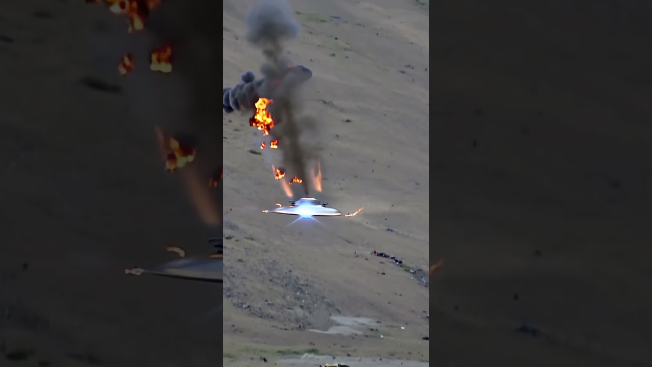 Footage captured of a disc shaped UFO falling from the sky! What is it?