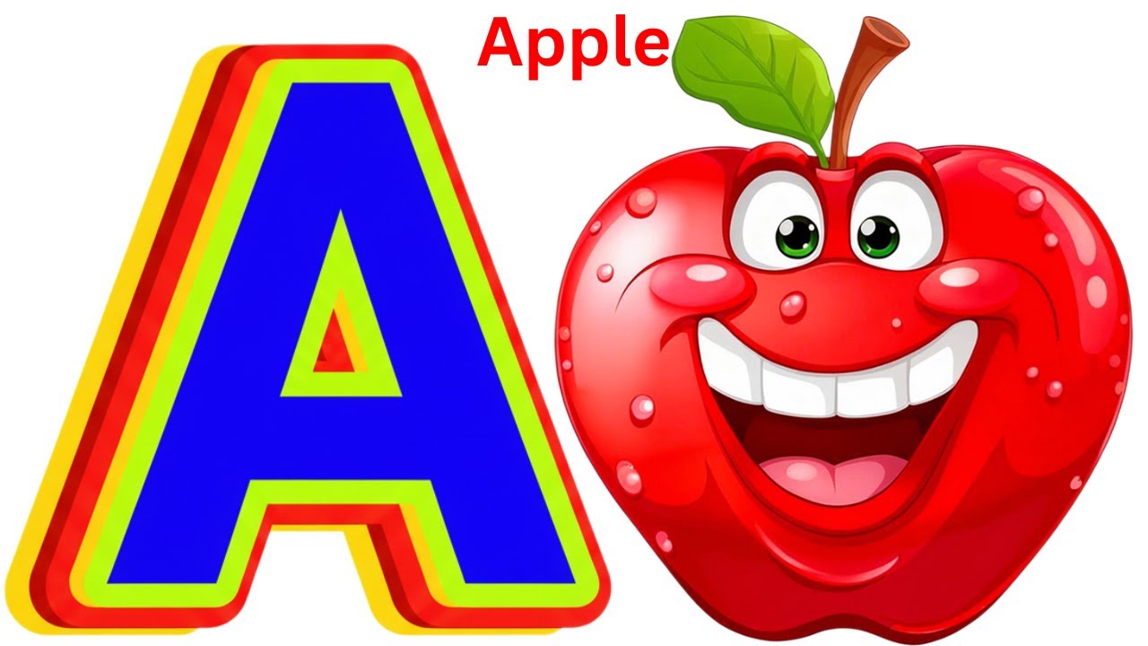 A is for Apple | A A Apple | A to Z ABC Phonics Song for Kids | Phonics Fun  #kidssongs