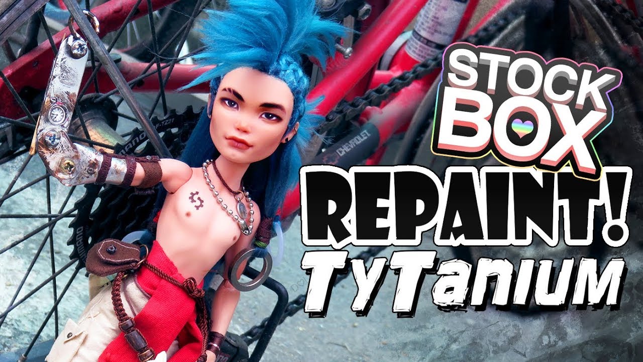 STOCK BOX Repaint! Ty Tanium Steampunk Monster High Doll OOAK Custom