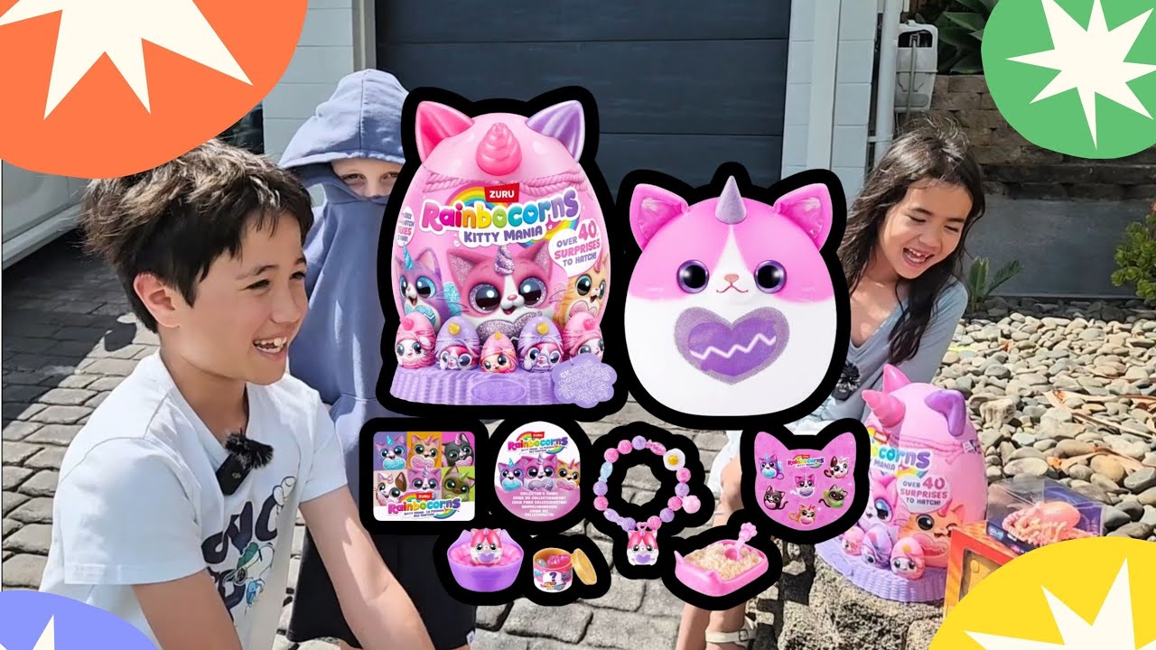 ZURU Rainbocorns Kitty Mania & Drive & Spin Speedy Burger – Fun with Friends!