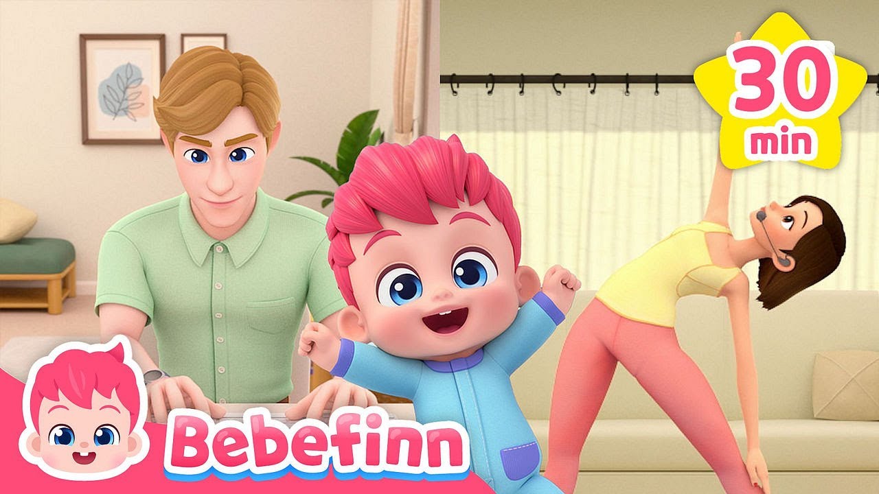 ☀️ Morning Routine Songs for ChildrenㅣBebefinn Best Nursery Rhymes Compilation