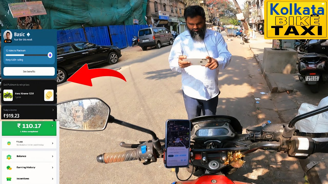 Aaj ka income✅Kolkata bike taxi Ola Uber rapido indrive