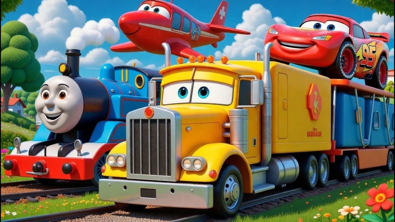 GIANT CRUSHER BIG CRANE MCQUEEN Truck Eater VS Car Lightning McQueen Escape Monster BeamNG.Drive #3