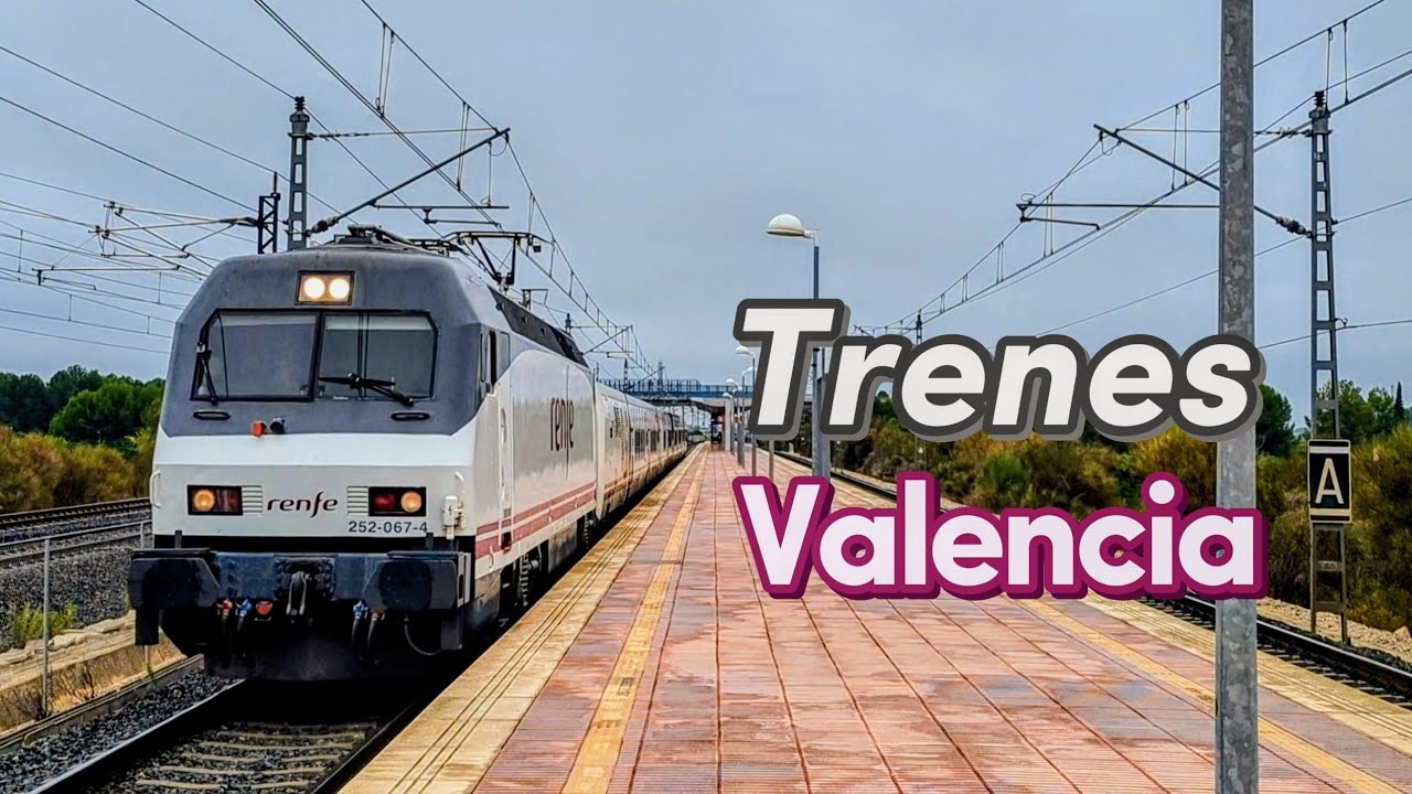 Trenes de Mercancias y Viajeros en la Entrada sur de Valencia | Renfe, Low Cost Rail, Captrain...