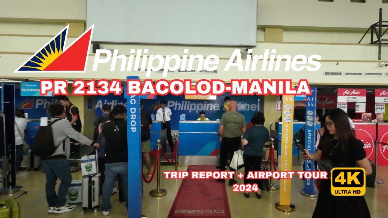 TRIP REPORT PR 2134 BCD-MNL 2024 || BACOLOD-SILAY AIRPORT QUICK TOUR (4K).