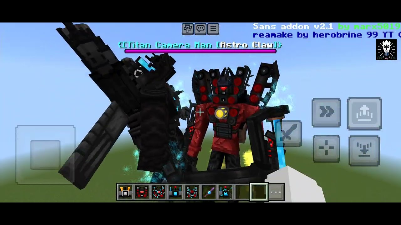 TITAN CAMERA MAN VS TITAN SPEAKER MAN  ADDON BY GOJIDRAW