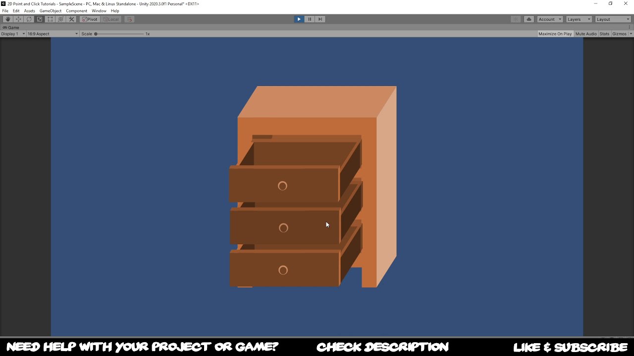 Unity Tutorial: 2D Point and Click Drawers with Buttons | OctoMan