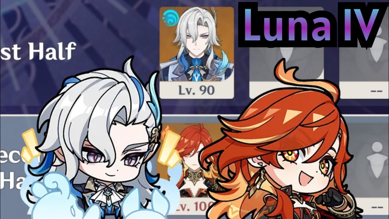 【原神】Ver.Luna IV ヌヴィレット＆マーヴィカの両単騎で螺旋12層 ☆9クリア/Ver.Luna IV Spiral Abyss Floor 12 Neuvillette ＆ Mavuika
