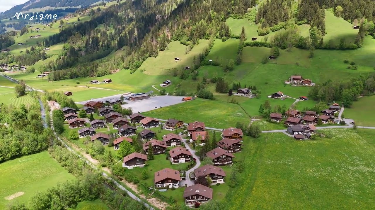 Lenk, Switzerland in 4K: A Peaceful Aerial Retreat in the Alps 🇨🇭✨