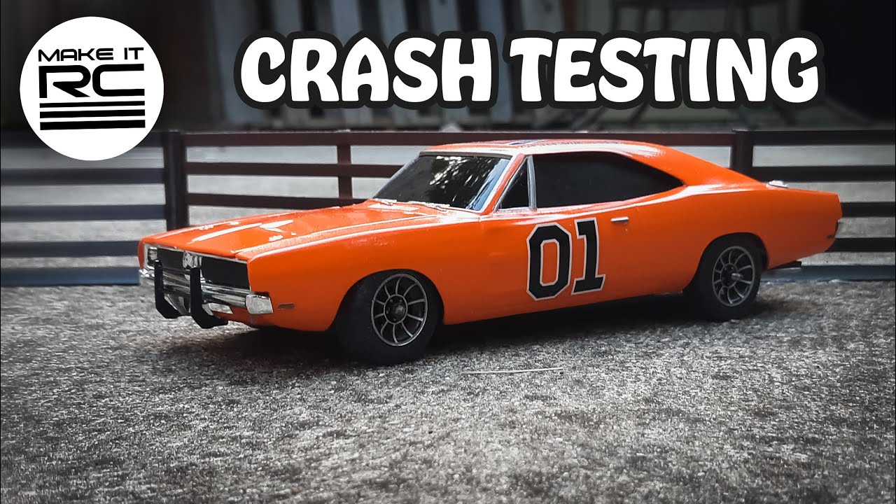 Crashing RC Car Through Fences Made of Pasta and Cookies
