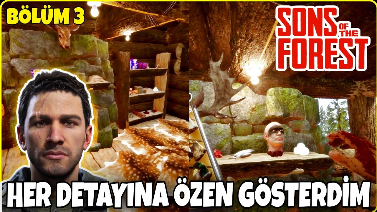 YANLIŞLIKLA KARİYERİ SİLDİM AMA...😱❗️EVLERİN DETAYLI İÇ DEKORASYONUNU YAPIYORUZ  #sonsoftheforest