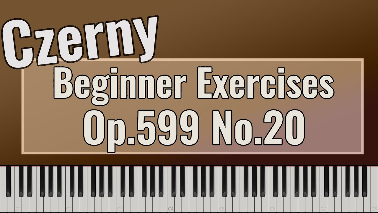 Carl Czerny - Practical Exercises for Beginners Op. 599 No. 20 - Easy Piano tutorial