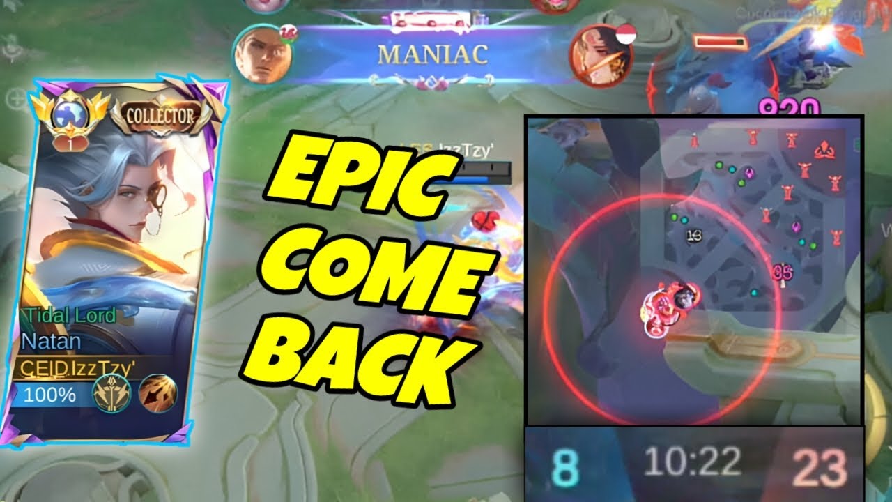 BEST EPIC COMEBACK FROM NATAN TOP GLOBAL - GAMEPLAY NATAN EPIC COMEBACK - BEST BUILD NATAN GLOBAL