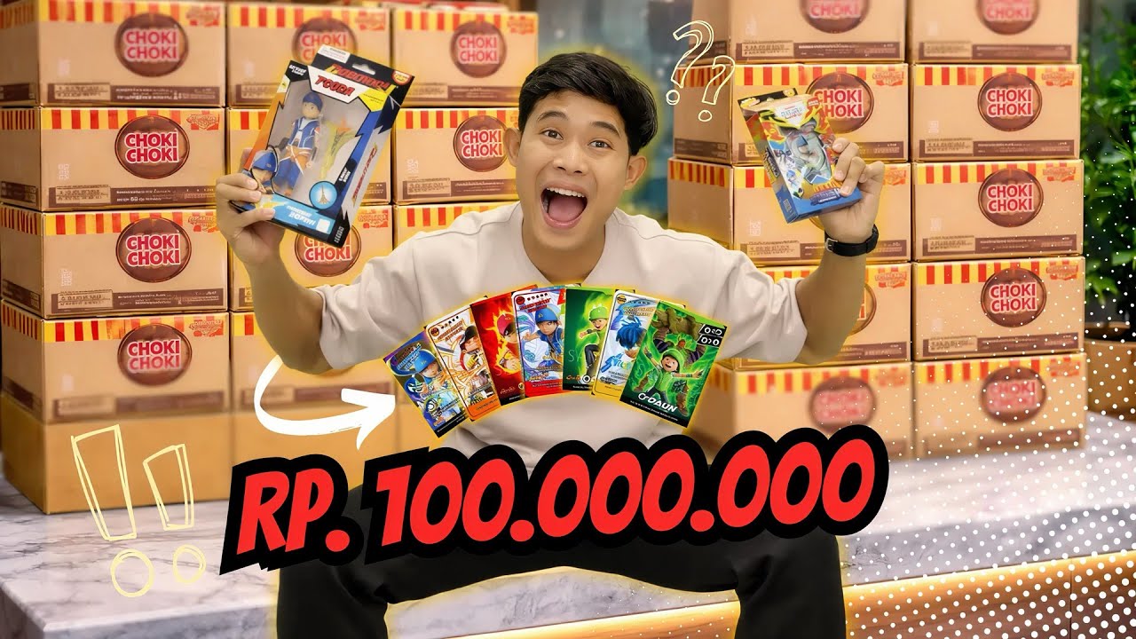 Uboxing kartu BoBoiBoy harga 100 juta 