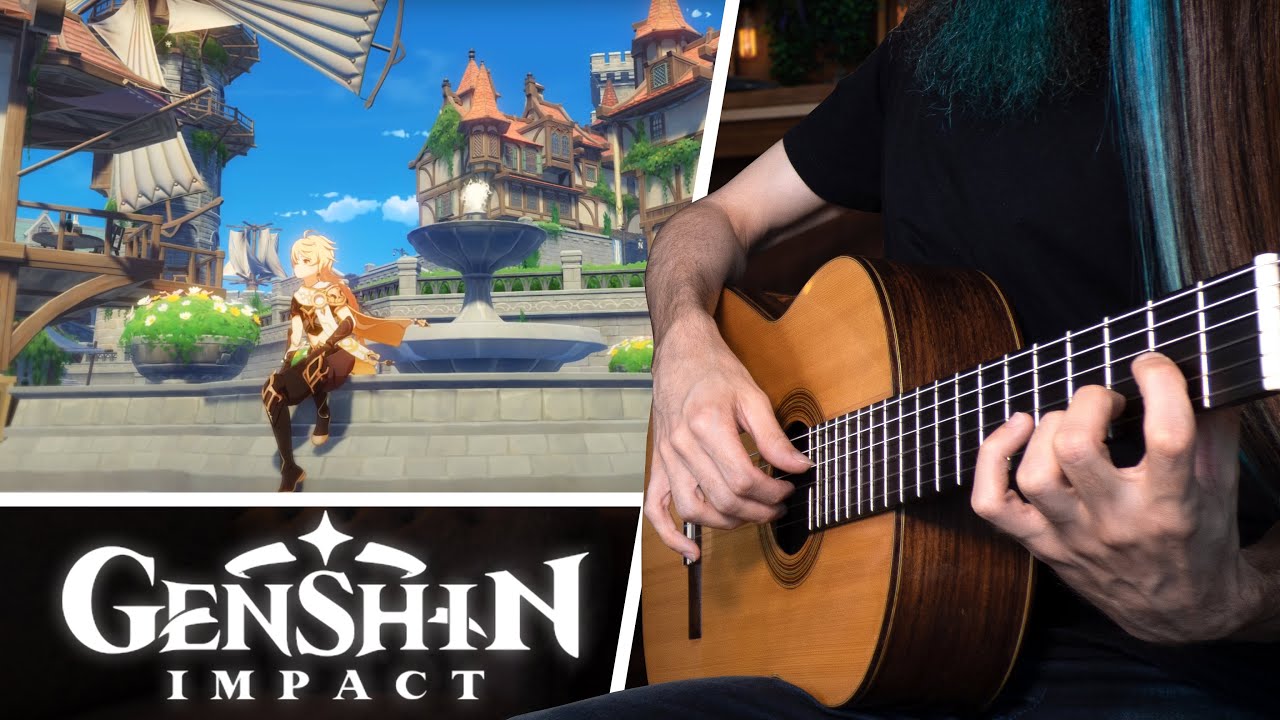 Town Theme Medley - Guitar Cover - Genshin Impact
