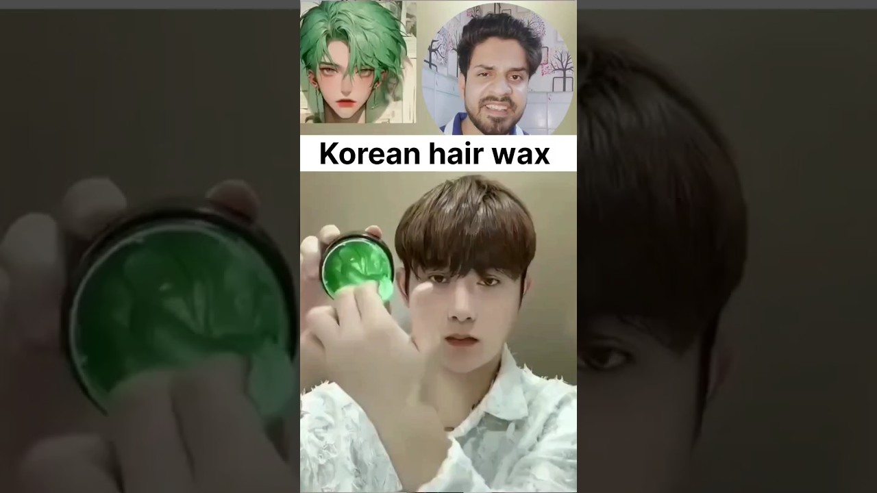 Korean hair colour wax hair style like BTS #unboxingboy #shorts