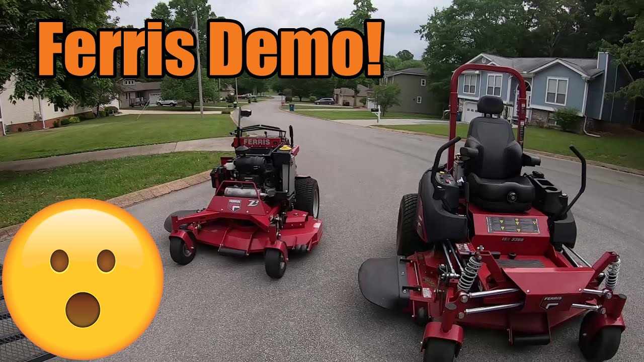 Taking the Ferris mowers for a spin/ Was surprised by the demo!!