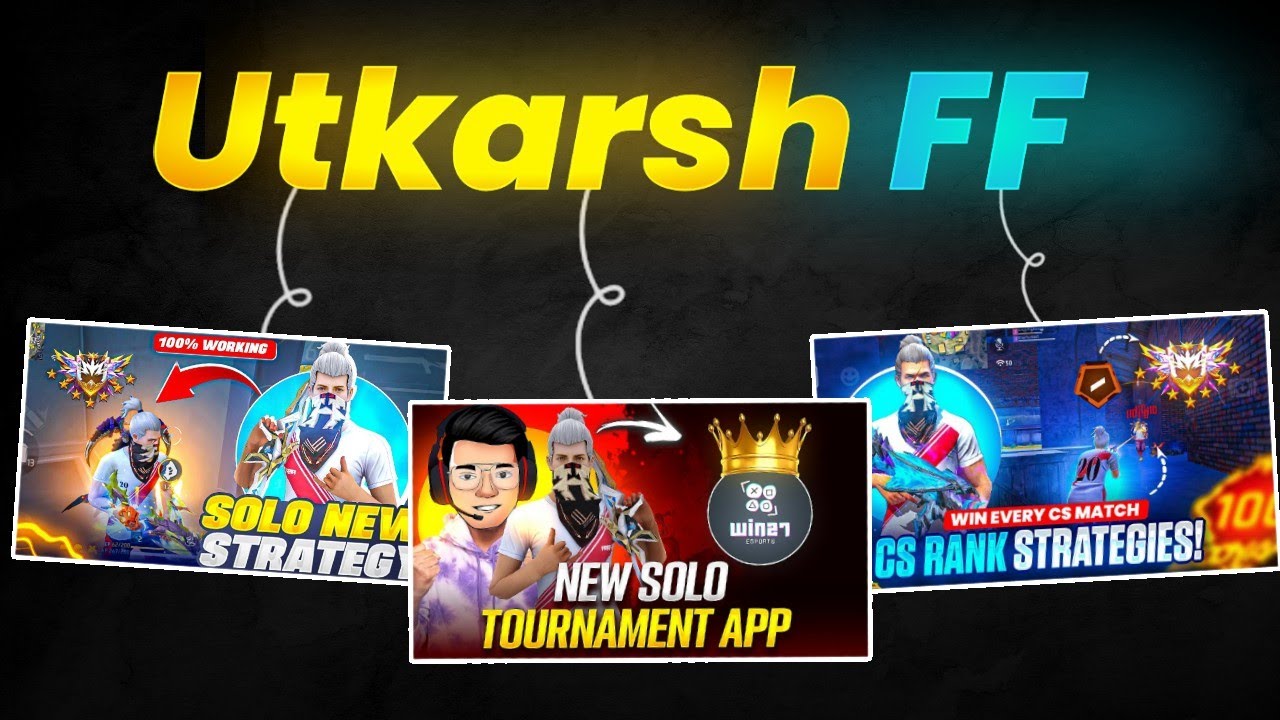 How To Make Thumbnail Like ‎Utkarsh FF  🔥|| Utkarsh FF Thumbnail Mobile Me Kese Banaye? || LEO GFX