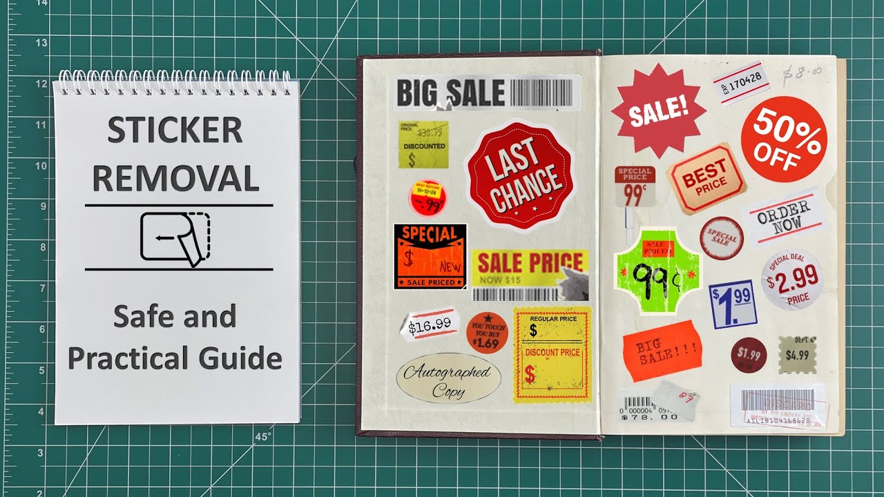The Best Ways to Remove Stickers & Residue from Books