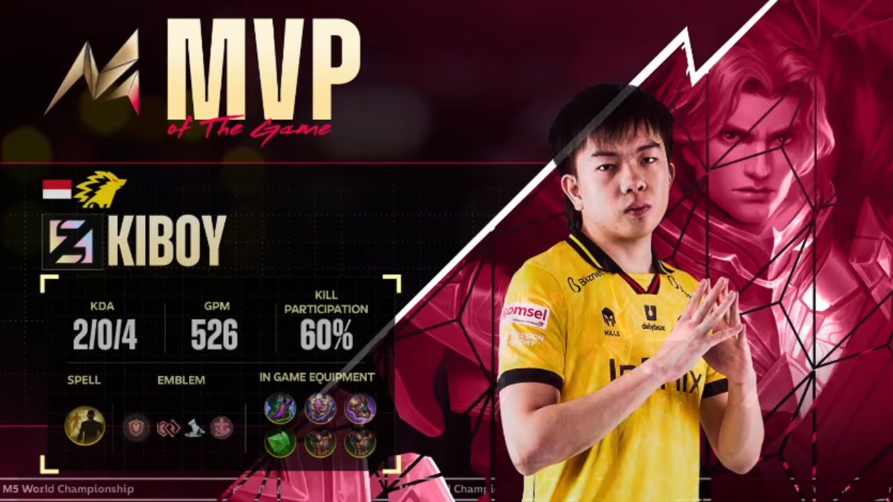 KIBOY IN TIGREAL MVP - M5 World Championship Group Stage ONIC vs BTR ~MLBB
