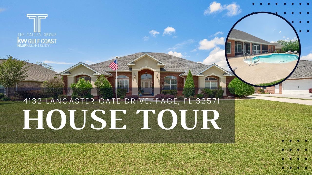 Spacious 4 bedroom house for sale in Pace | House Tour | 4132 Lancaster Gate Drive