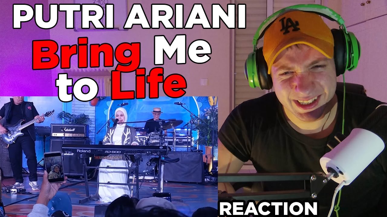 REACTION - PUTRI ARIANI - Bring Me to Life (EVANESCENCE Cover) live
