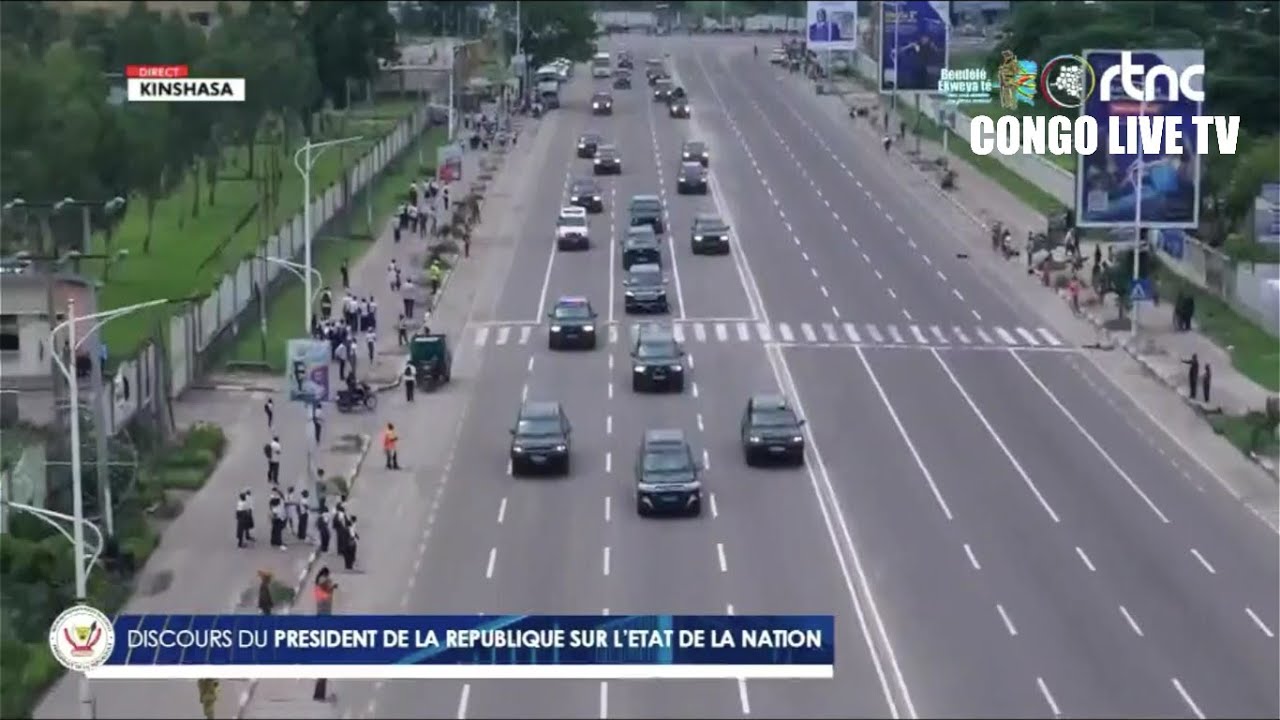 Direct - arrivée spectaculaire du president felix tshisekedi au palais du peuples