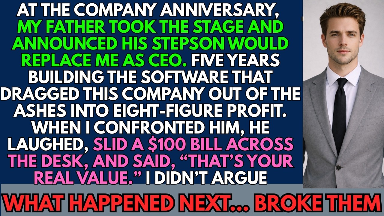 He Replaced Me as CEO and Slid Me $100—By Morning, They Were Begging Me Back