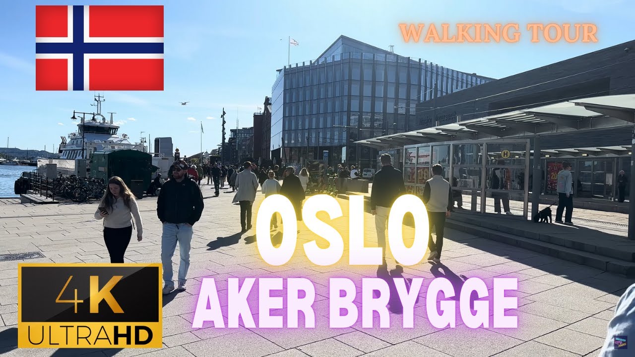 Прогулка по Осло, Норвегия 🇳🇴 📍 Aker Brygge & Tjuvholmen & Осло Ратуша & Национальный театр