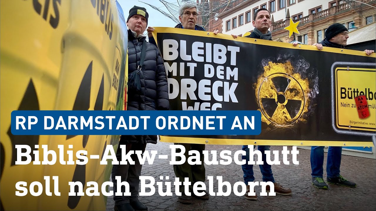 Büttelborn wehrt sich gegen Lagerung von radioaktivem Biblis-Bauschutt | hessenschau