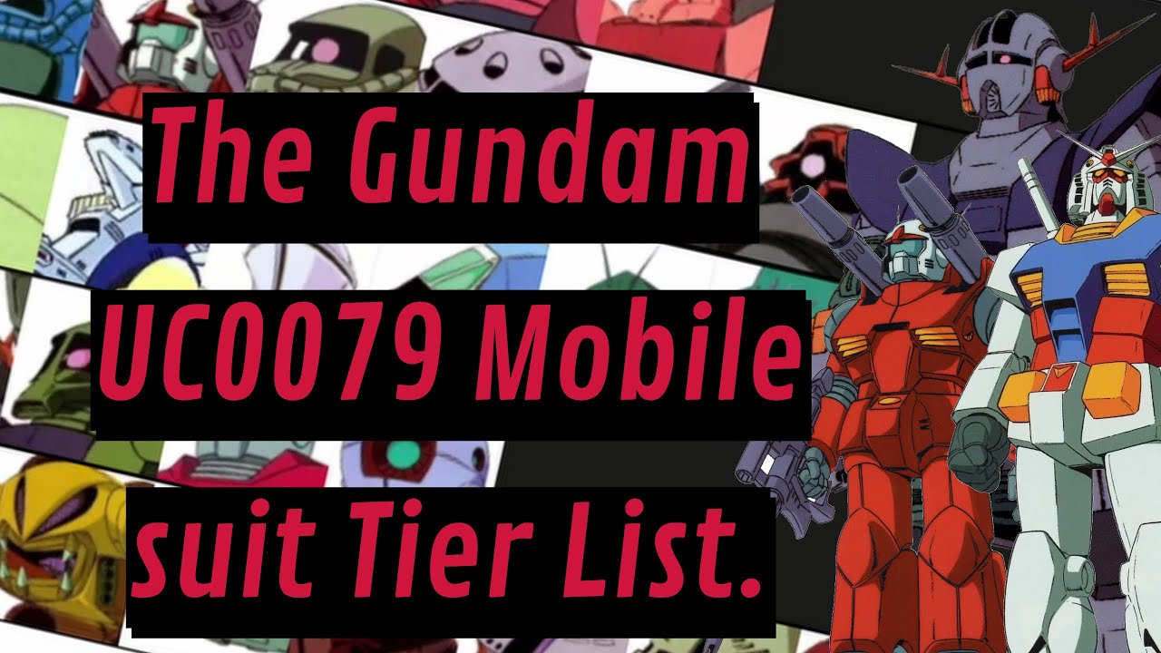 Ranking Mobile Suits from Mobile Suit Gundam 0079.
