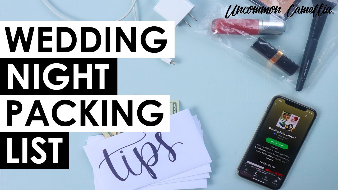 The Ultimate Wedding Packing List: Getting Ready and Overnight Bags