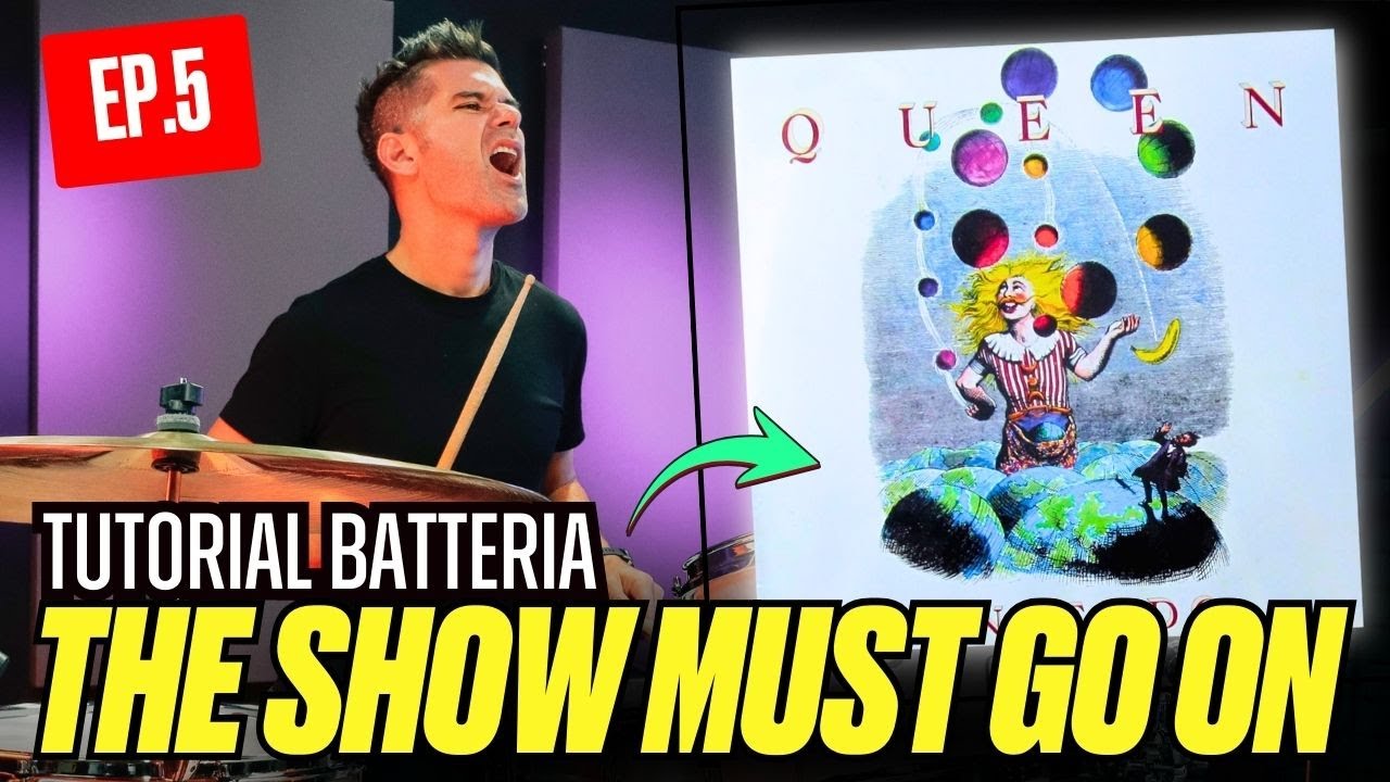 Come Suonare THE SHOW MUST GO ON dei Queen – Tutorial con Drum Chart (Ep.5)