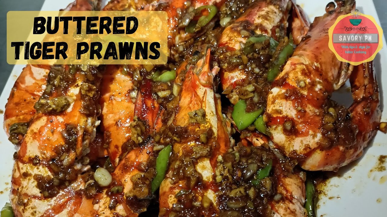 Savory Buttered Tiger Prawns Recipe