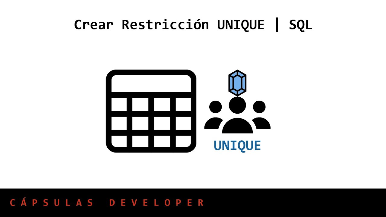 Crear restricción UNIQUE con SQL | Oracle