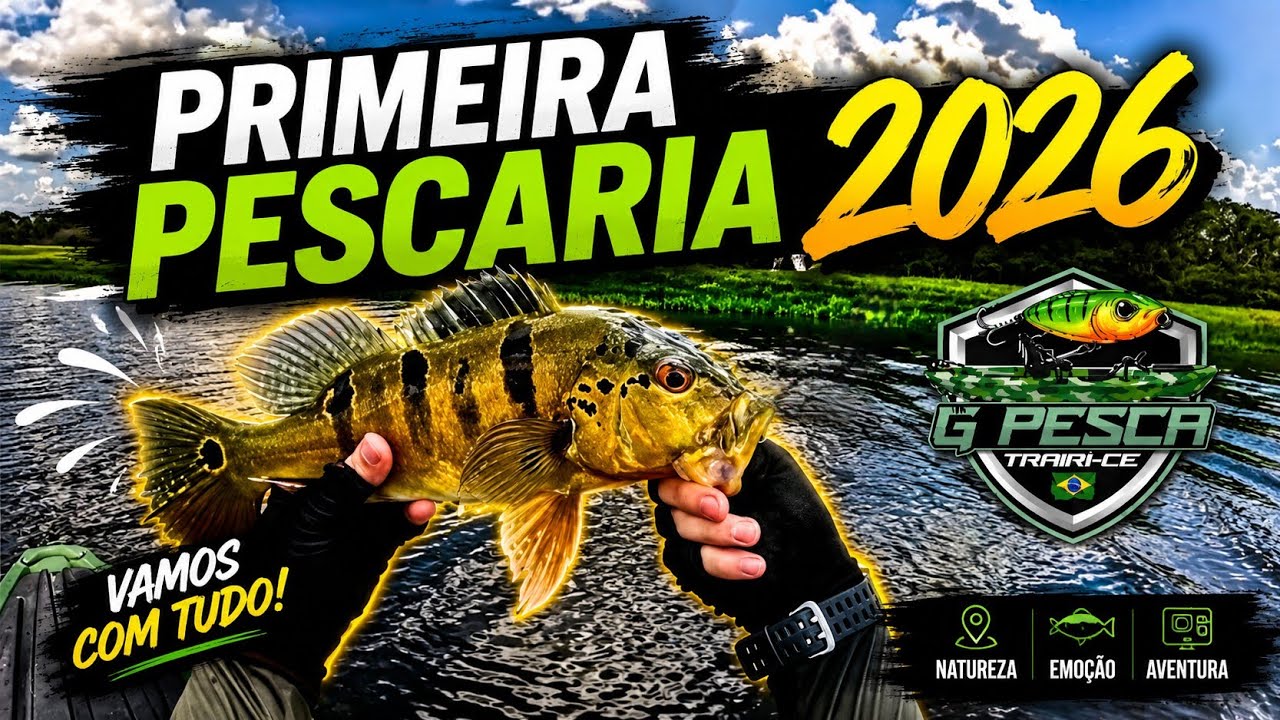Muita ação na primeira pescaria de 2026