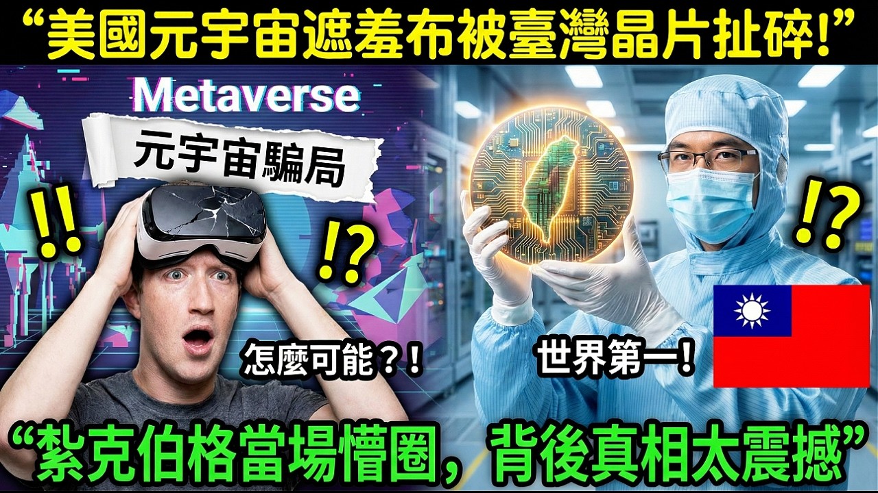 紮克伯格哭了！數百億美金元宇宙夢，全靠臺灣晶片續命！