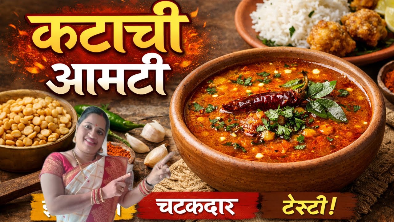 अजिबात कांदा लसूण न वापरता बनवा खमंग कटाची आमटी!!Holi special Katachi aamti!!