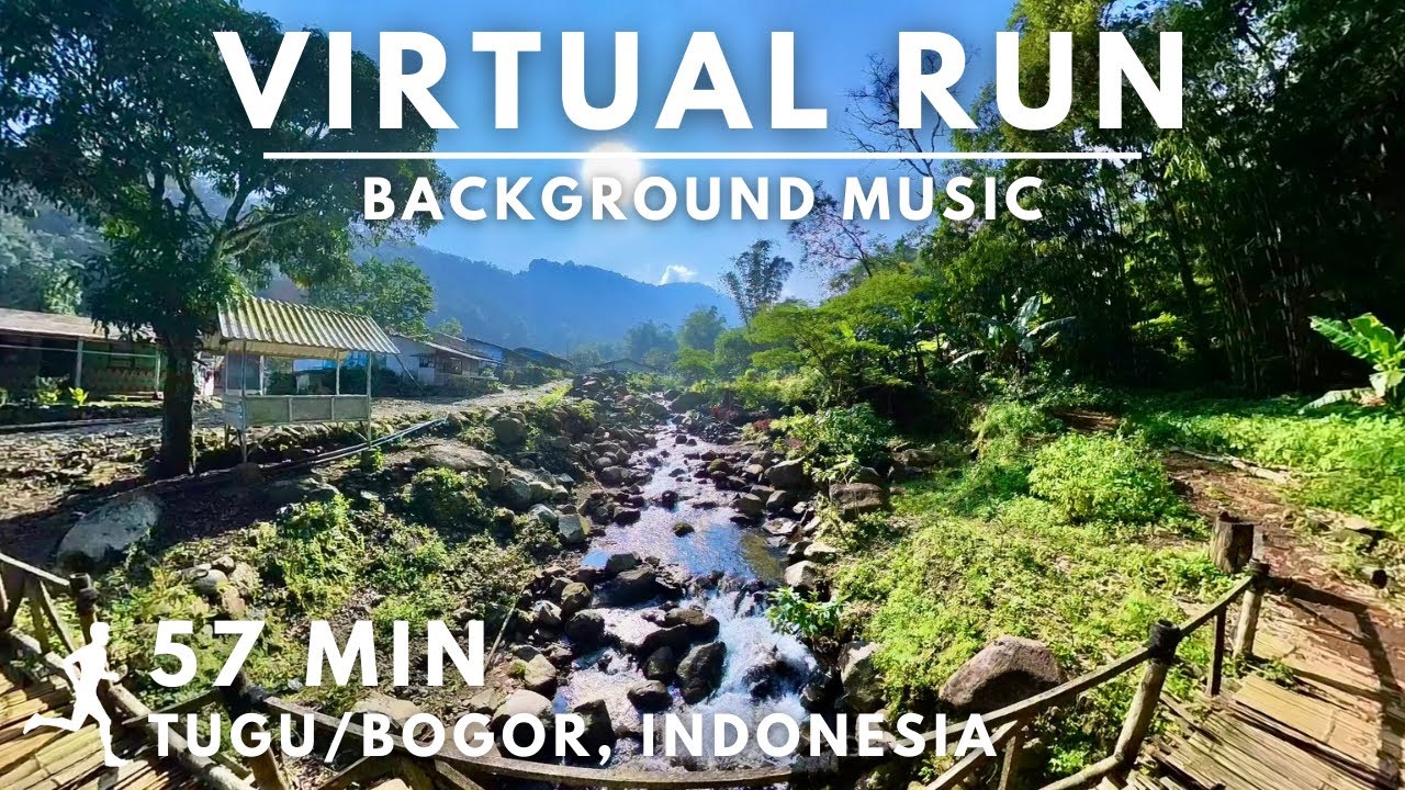 Virtual Running Video for Treadmill with Music in #Tugu #Bogor #Indonesia #virtualrunningtv